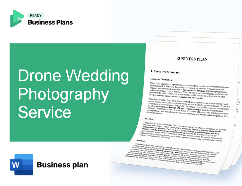 Drone Wedding Photography Service Business Plan