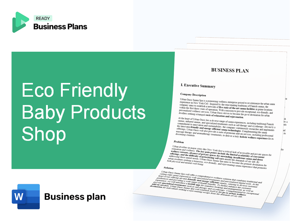 Eco Friendly Baby Products Shop Business Plan