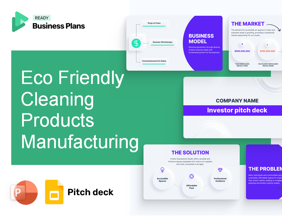 Eco Friendly Cleaning Products Manufacturing Pitch Deck