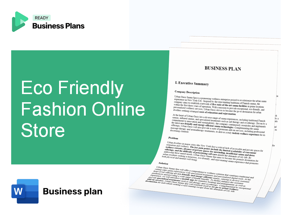 Eco Friendly Fashion Online Store Business Plan