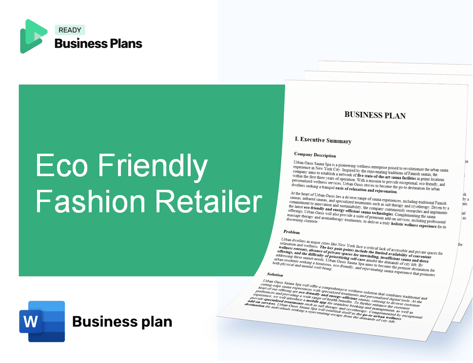 Eco Friendly Fashion Retailer Business Plan