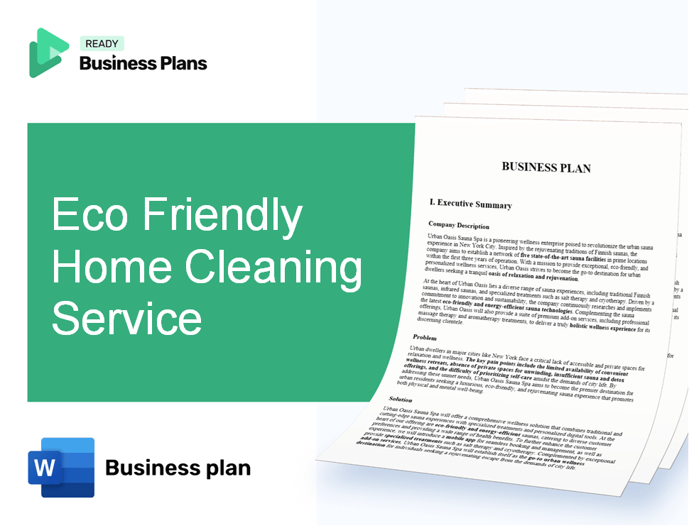 Eco Friendly Home Cleaning Service Business Plan