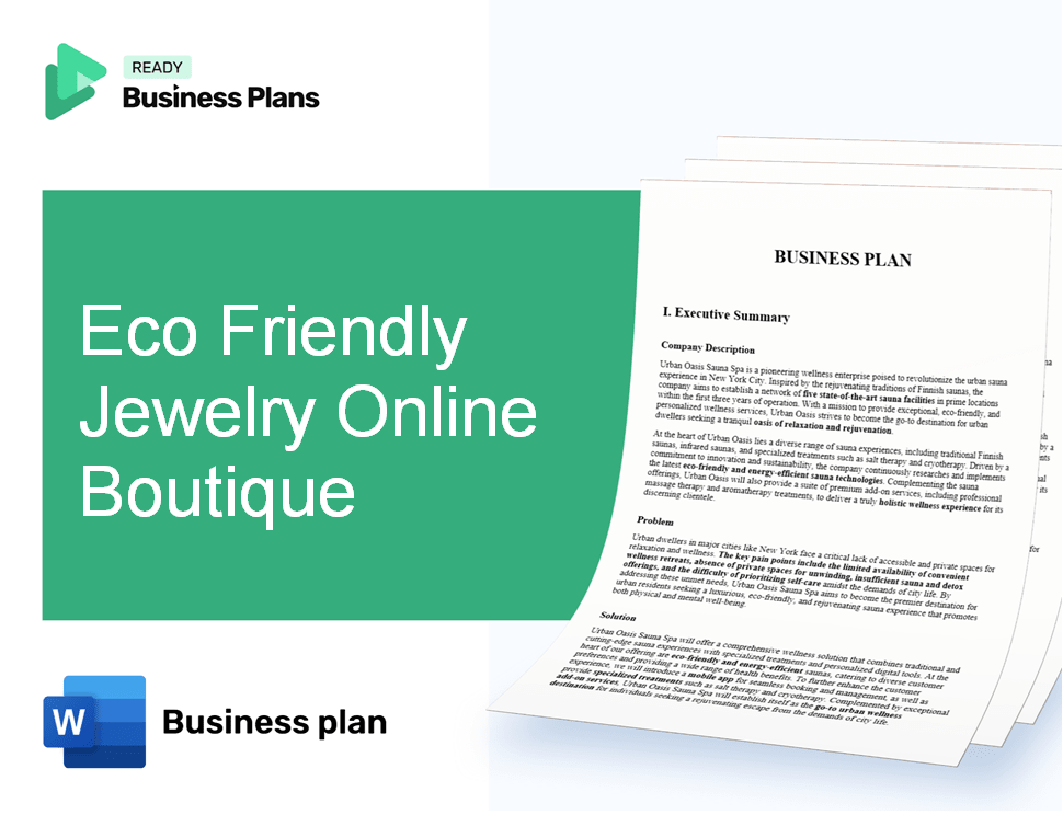 Eco Friendly Jewelry Online Boutique Business Plan