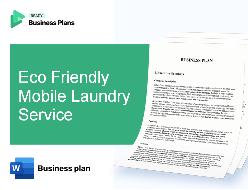Eco Friendly Mobile Laundry Service Business Plan