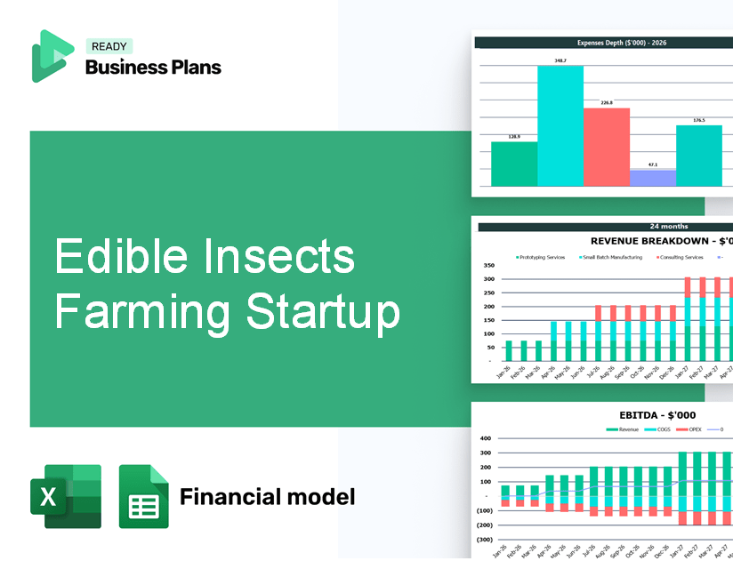 Edible Insects Farming Startup Financial Model