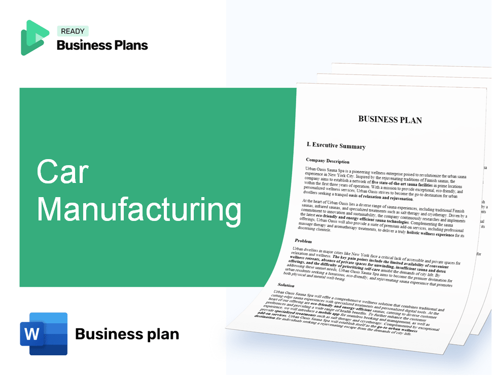Car Manufacturing Business Plan