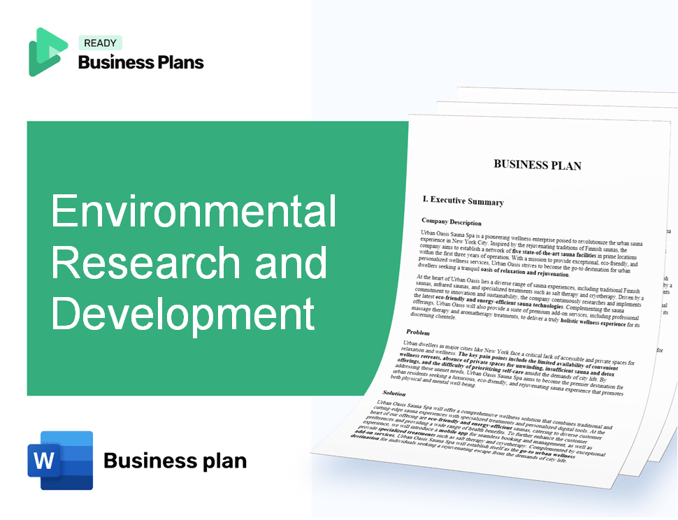 Environmental Research and Development Business Plan