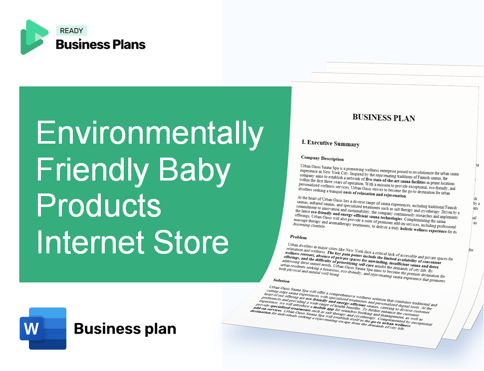 Environmentally Friendly Baby Products Internet Store Business Plan