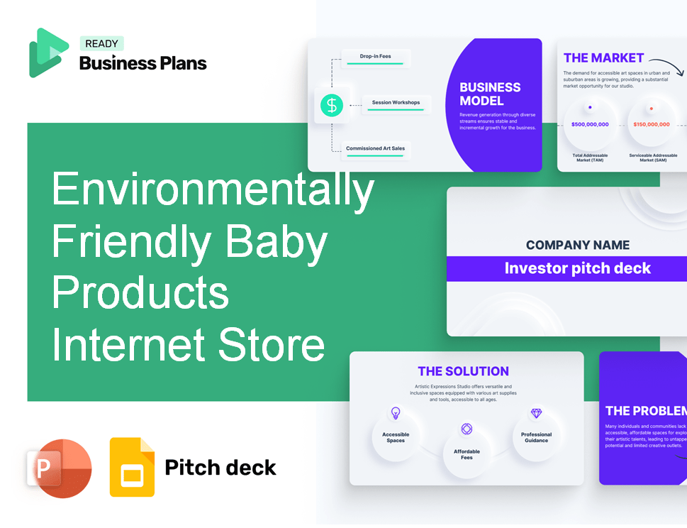 Environmentally Friendly Baby Products Internet Store Pitch Deck