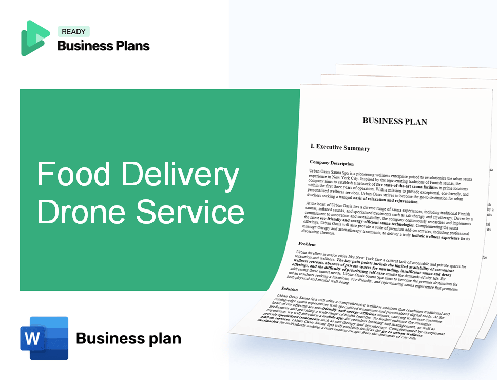Food Delivery Drone Service Business Plan