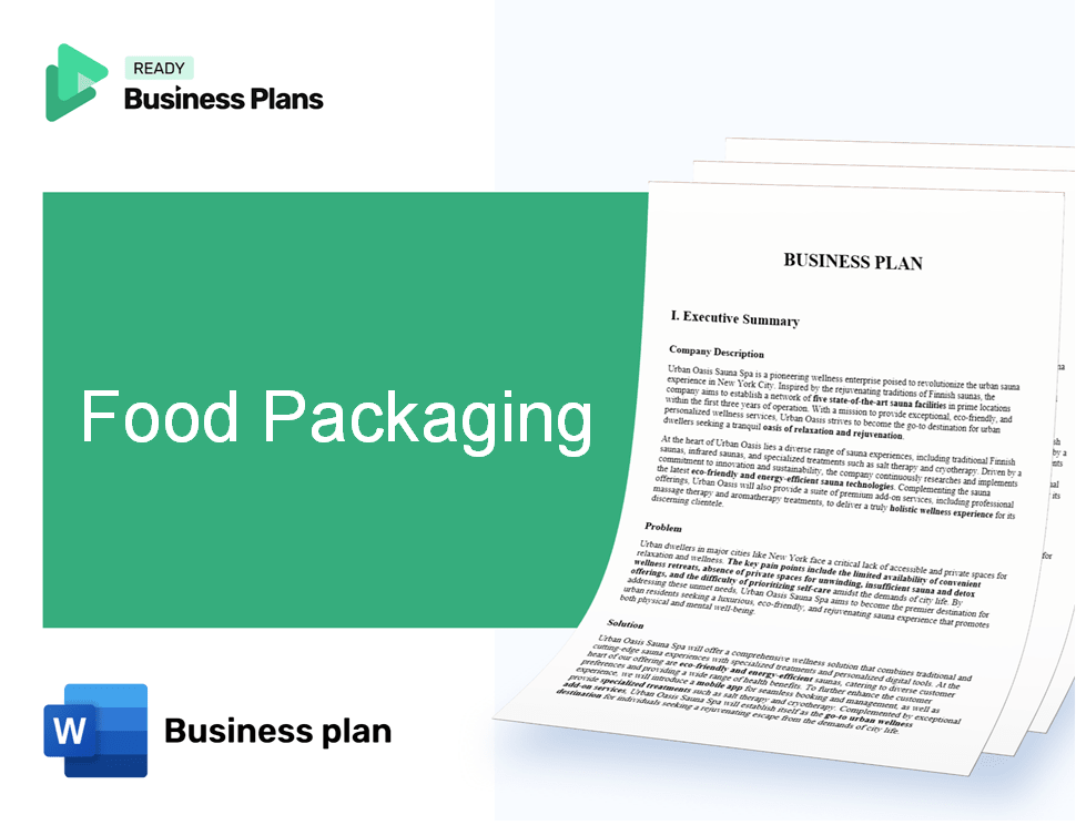 Food Packaging Business Plan