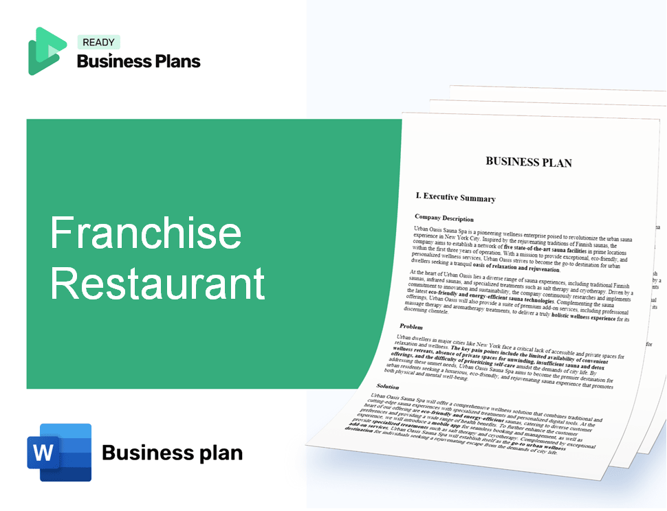 Franchise Restaurant Business Plan