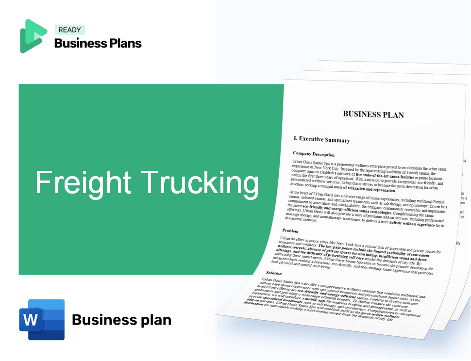 Freight Trucking Business Plan