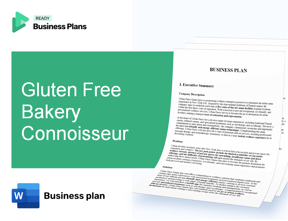 Gluten Free Bakery Connoisseur Business Plan