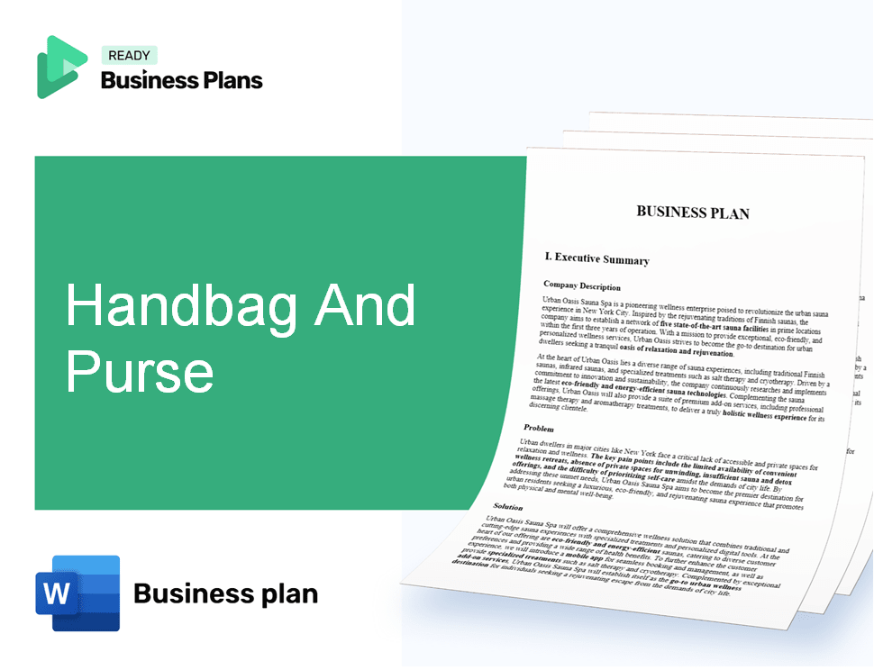 Handbag And Purse Business Plan