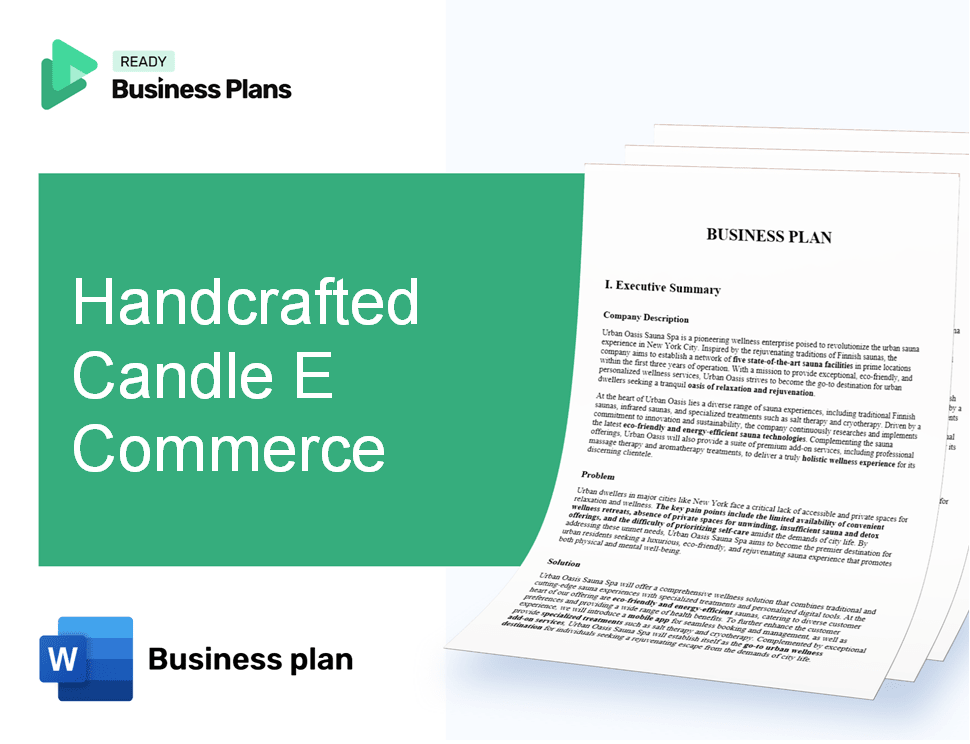 Handcrafted Candle E Commerce Business Plan