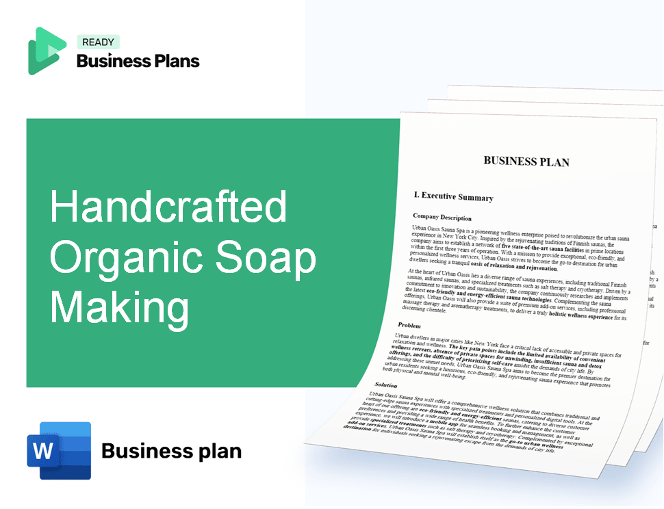 Handcrafted Organic Soap Making Business Plan