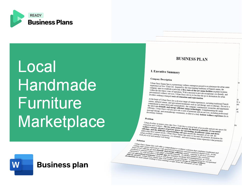 Local Handmade Furniture Marketplace Business Plan