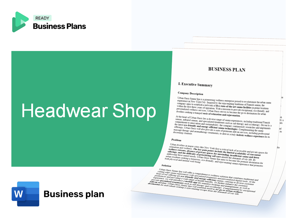 Headwear Shop Business Plan