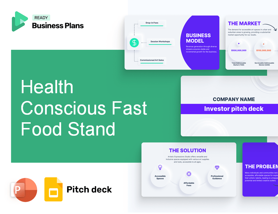Health Conscious Fast Food Stand Pitch Deck