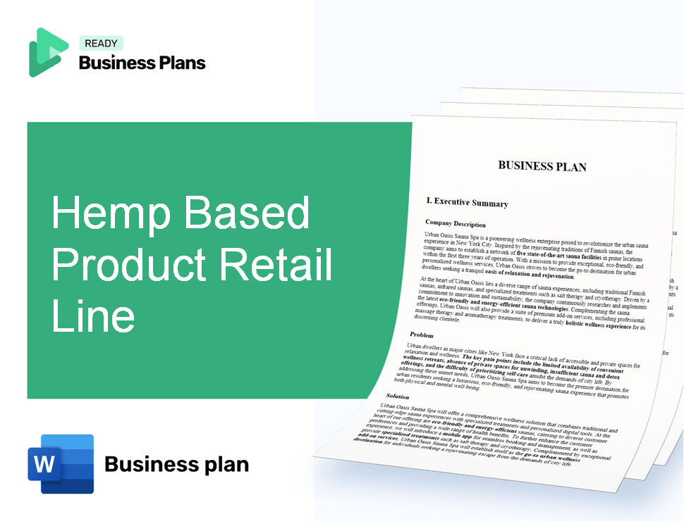 Hemp Based Product Retail Line Business Plan