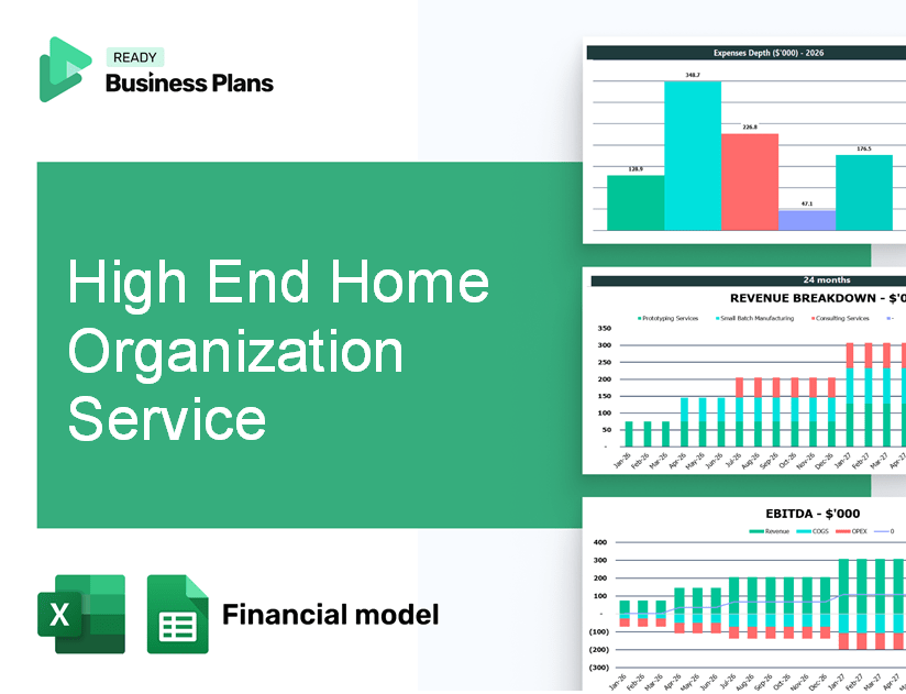High End Home Organization Service Financial Model