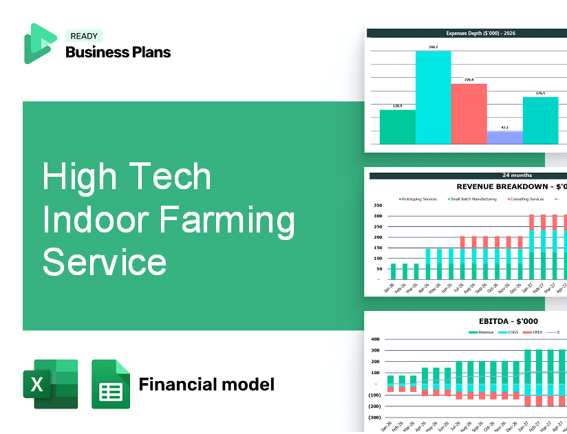 High Tech Indoor Farming Service Financial Model