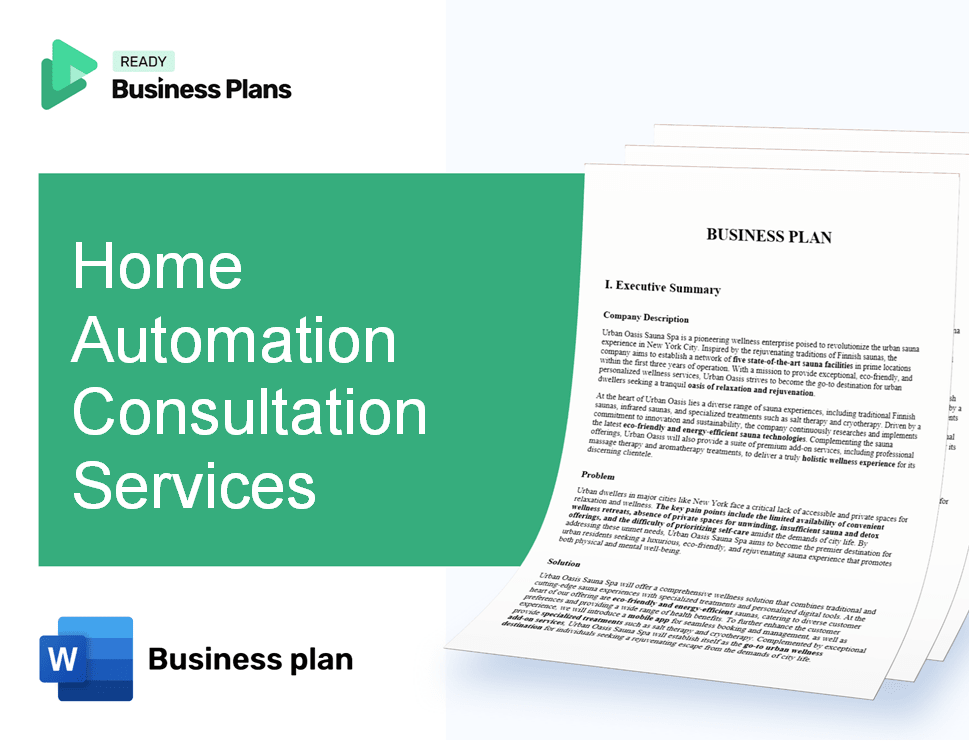 Home Automation Consultation Services Business Plan