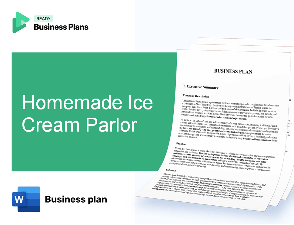 Homemade Ice Cream Parlor Business Plan