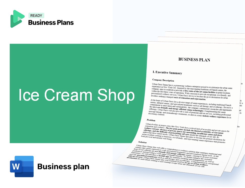 Ice Cream Shop Business Plan