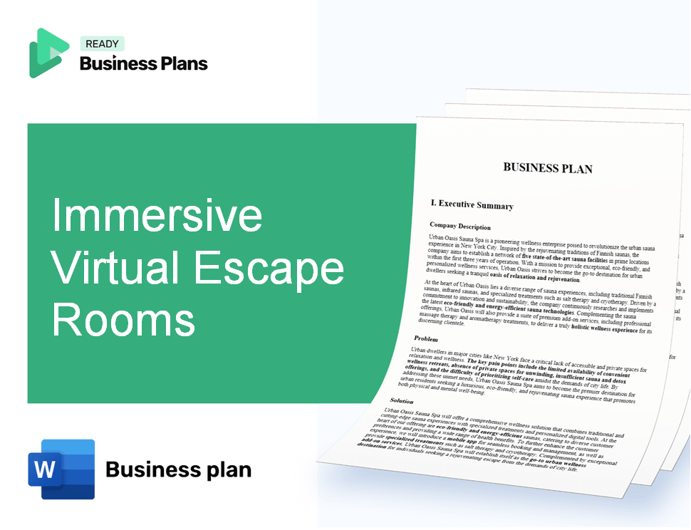 Immersive Virtual Escape Rooms Business Plan