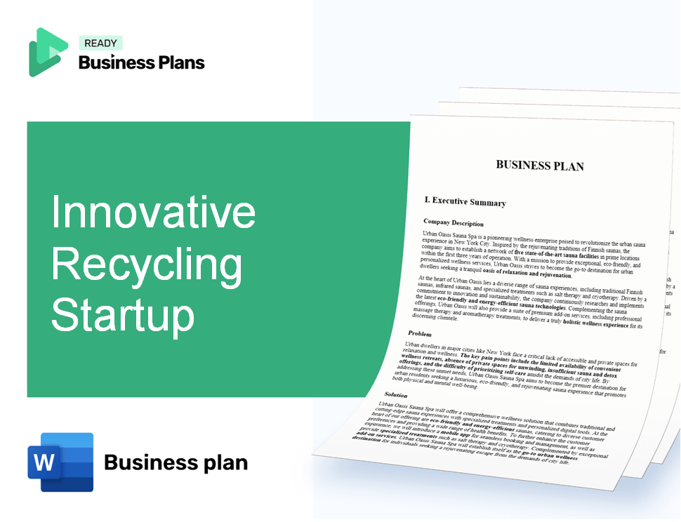 Innovative Recycling Startup Business Plan