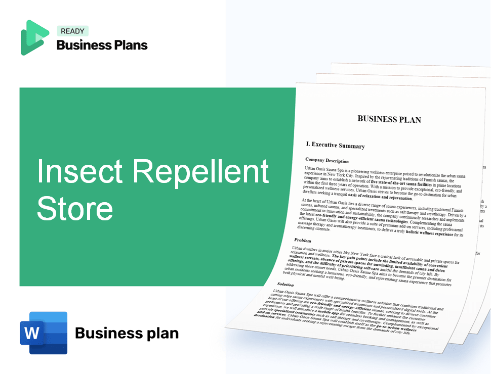 Insect Repellent Store Business Plan