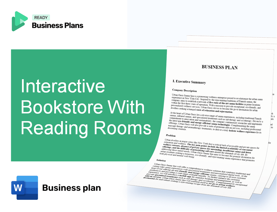 Interactive Bookstore With Reading Rooms Business Plan
