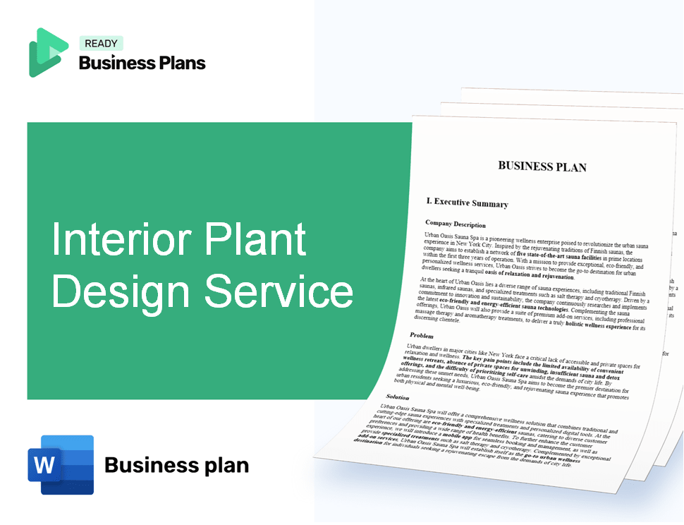 Interior Plant Design Service Business Plan