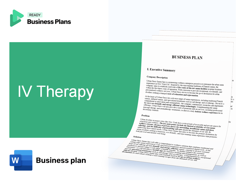 IV Therapy Business Plan