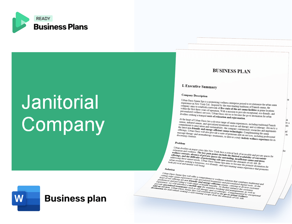 Janitorial Company Business Plan