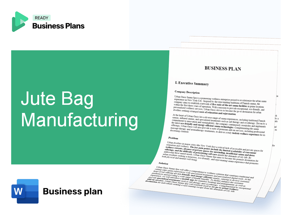 Jute Bag Manufacturing Business Plan