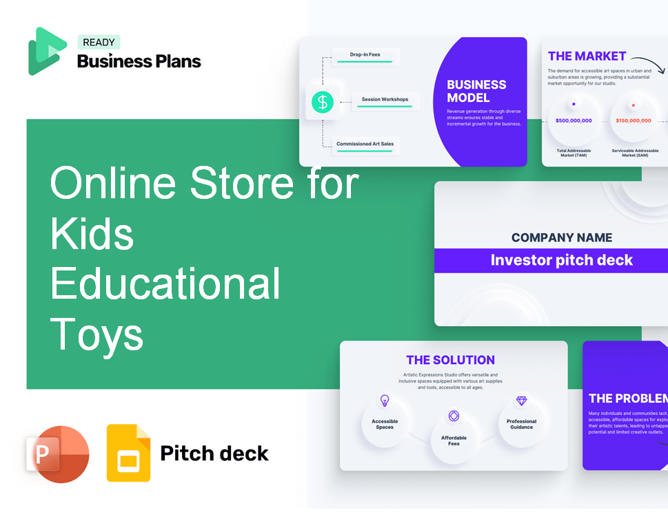 Online Store for Kids Educational Toys Pitch Deck