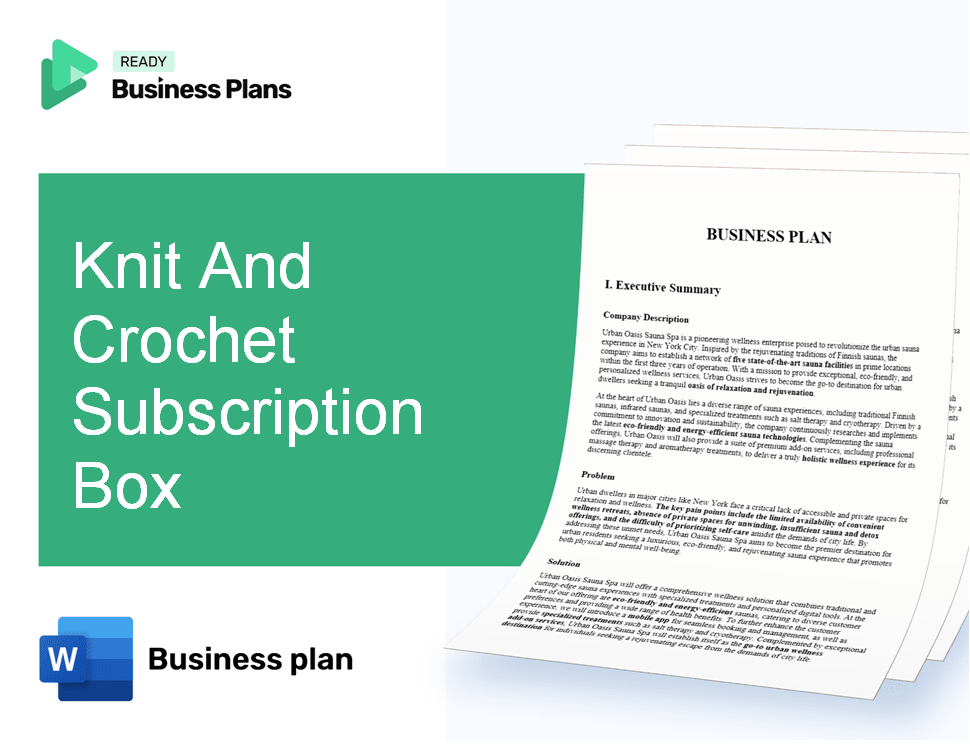 Knit And Crochet Subscription Box Business Plan
