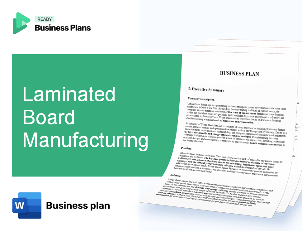 Laminated Board Manufacturing Business Plan