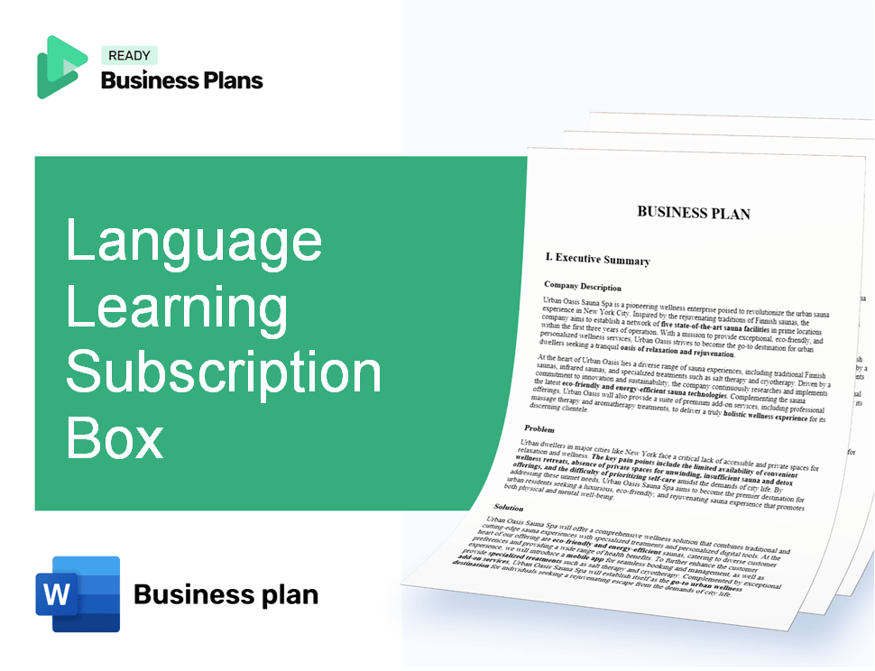 Language Learning Subscription Box Business Plan