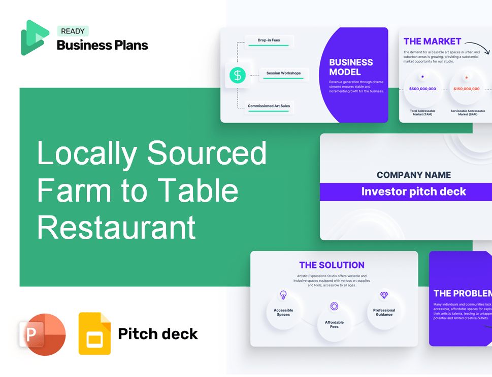 Locally Sourced Farm to Table Restaurant Pitch Deck