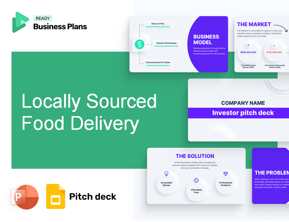 Locally Sourced Food Delivery Pitch Deck