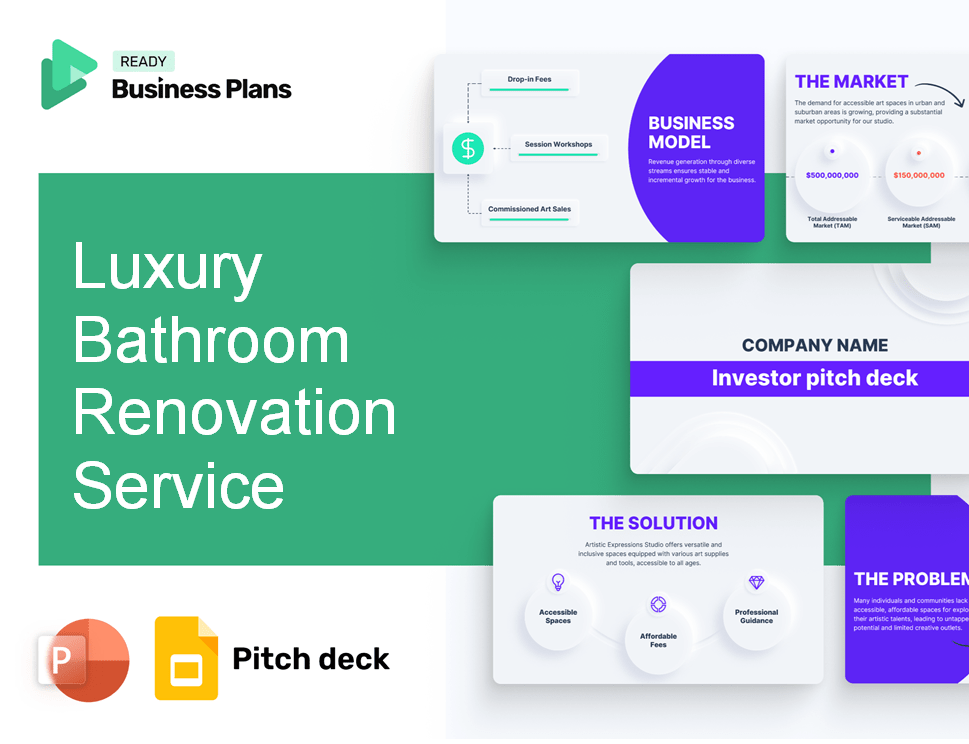Luxury Bathroom Renovation Service Pitch Deck
