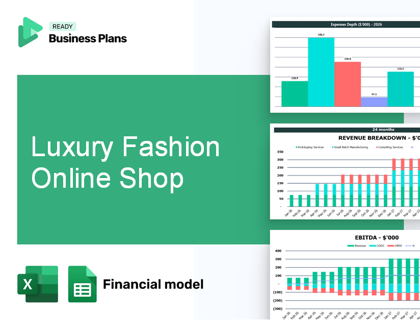 Luxury Fashion Online Shop Financial Model