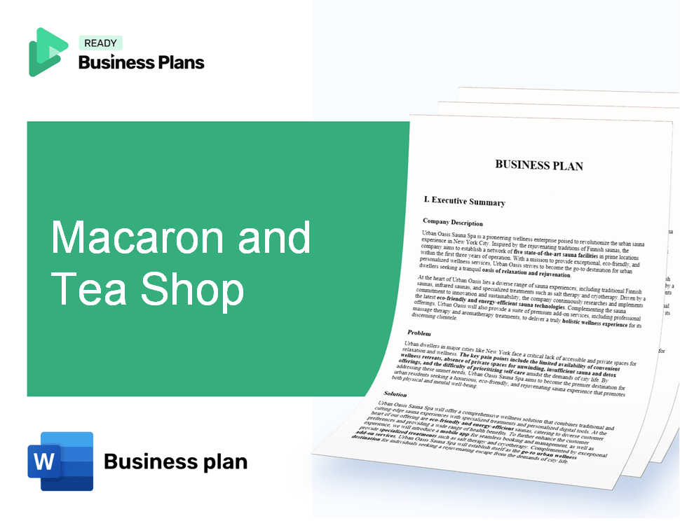 Macaron and Tea Shop Business Plan