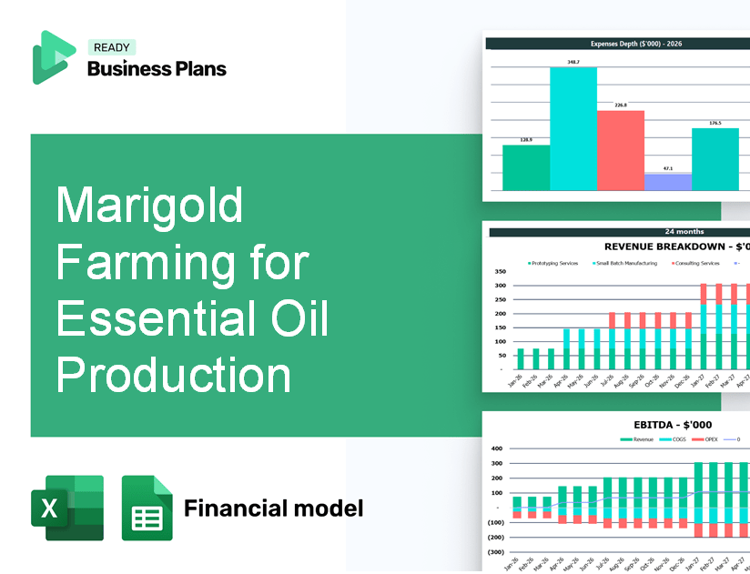 Marigold Farming for Essential Oil Production Financial Model