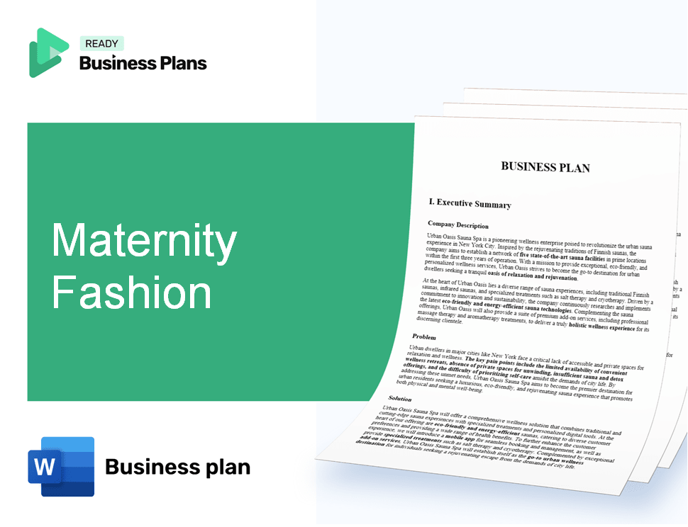 Maternity Fashion Business Plan