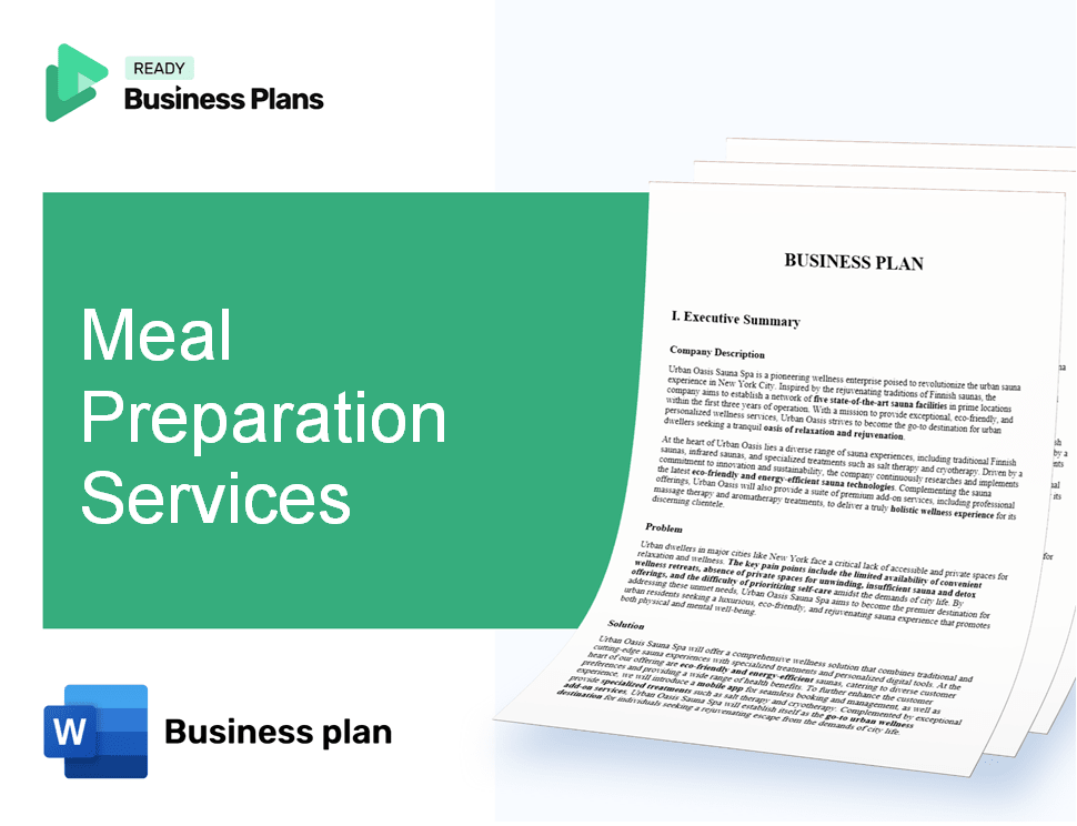 Meal Preparation Services Business Plan